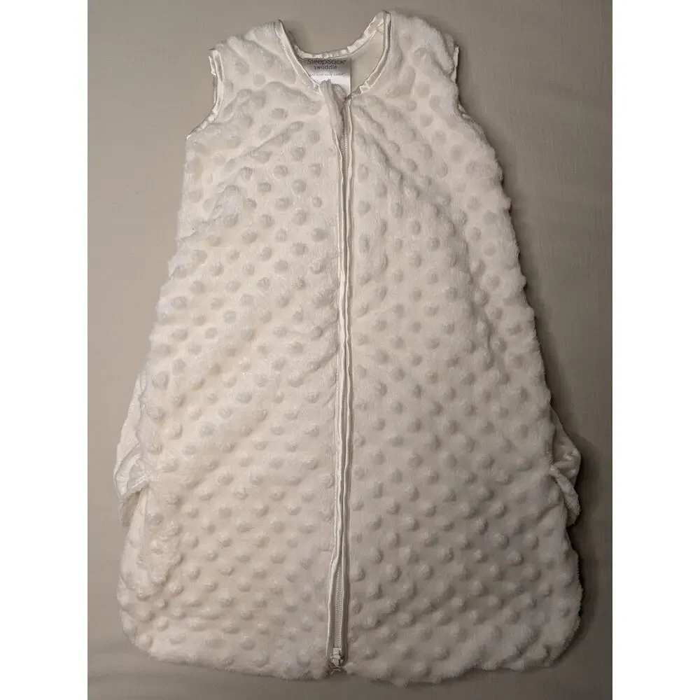 HALO Unisex Polyester Swaddle Newborn Cream Plushy Dot Velboa Wearable Blanket